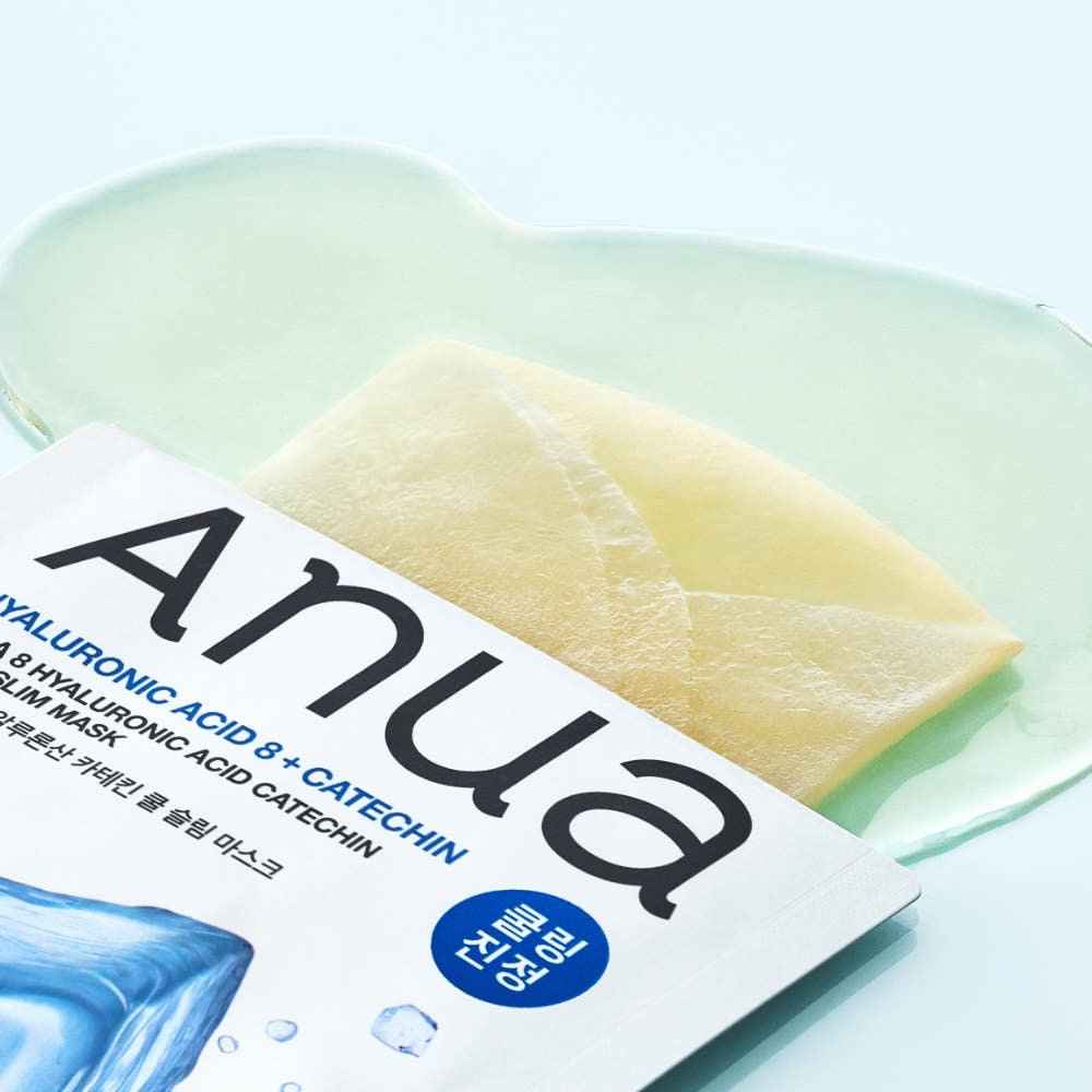 Anua 8 Hyaluronic Acid Catechin Cool Slim Mask 24ml X 10ea