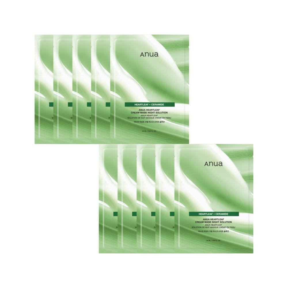 Anua Heartleaf Cream Mask Night Solution 25ml X 10ea