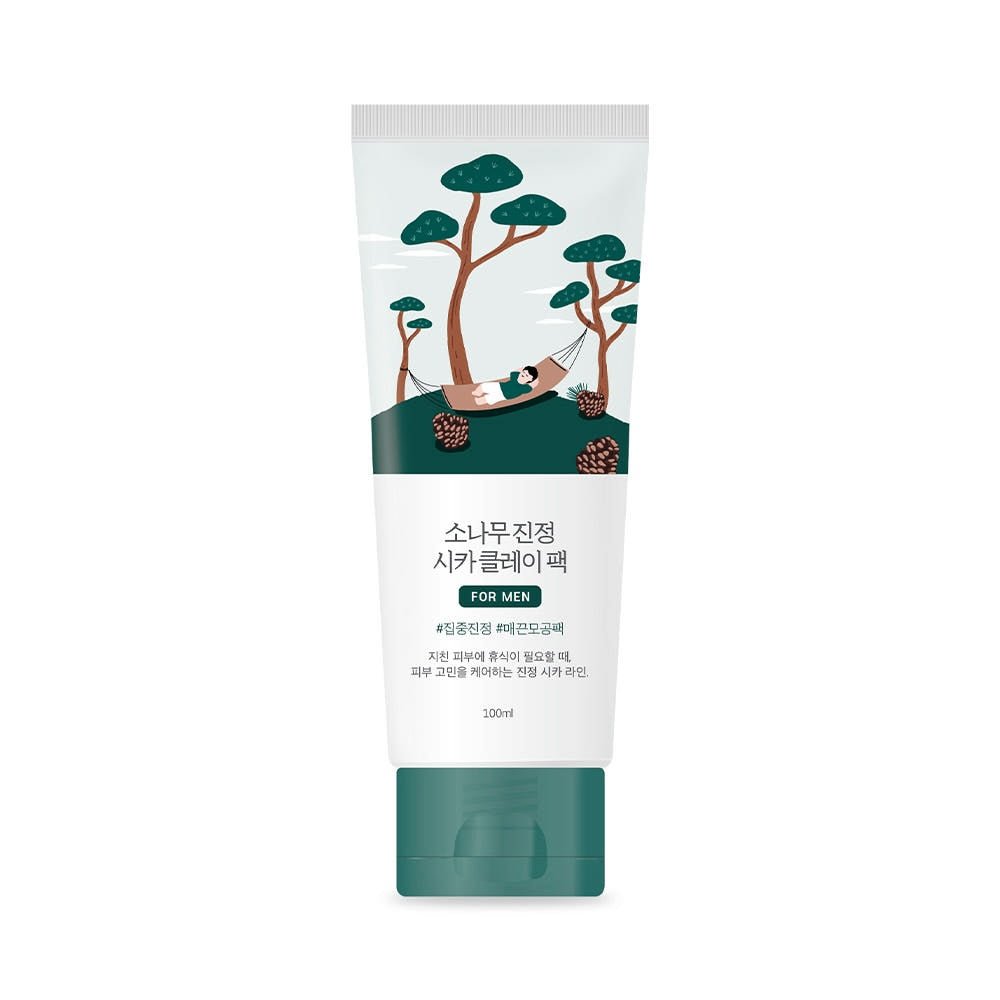 Round Lab For Men Pine Calming Cica Clay Pack 100ml